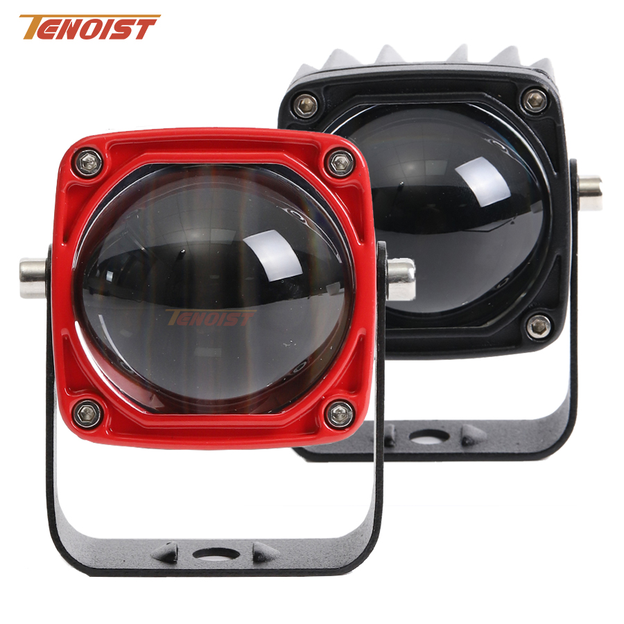 2.2 インチ白黄色高ロービーム LED ヘッドワークフォグプロジェクターライトオートバイ ATV 車 SUV オフロード 12V 24V