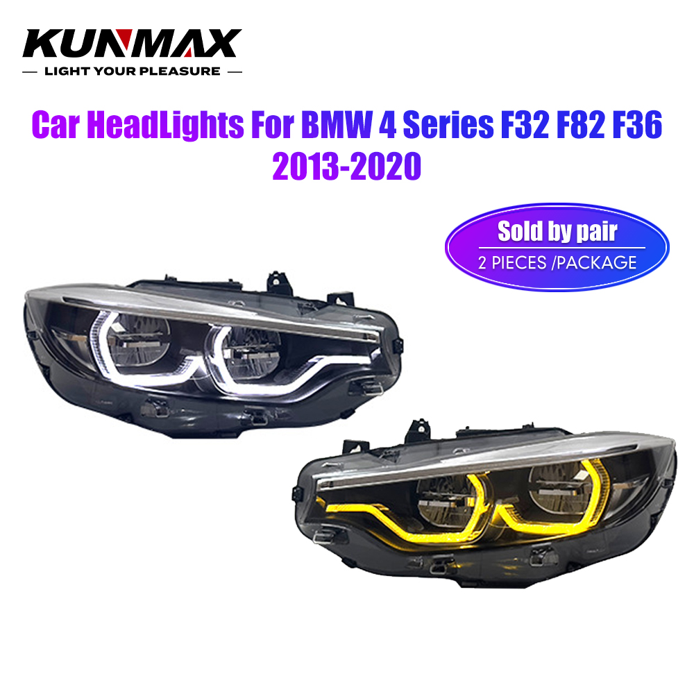 ペアのカースタイリング車のヘッドライトアセンブリ BMW 4 シリーズ F32 F82 F36 2013-2020 ヘッドランプ車のチューニングライトアクセサリー部品