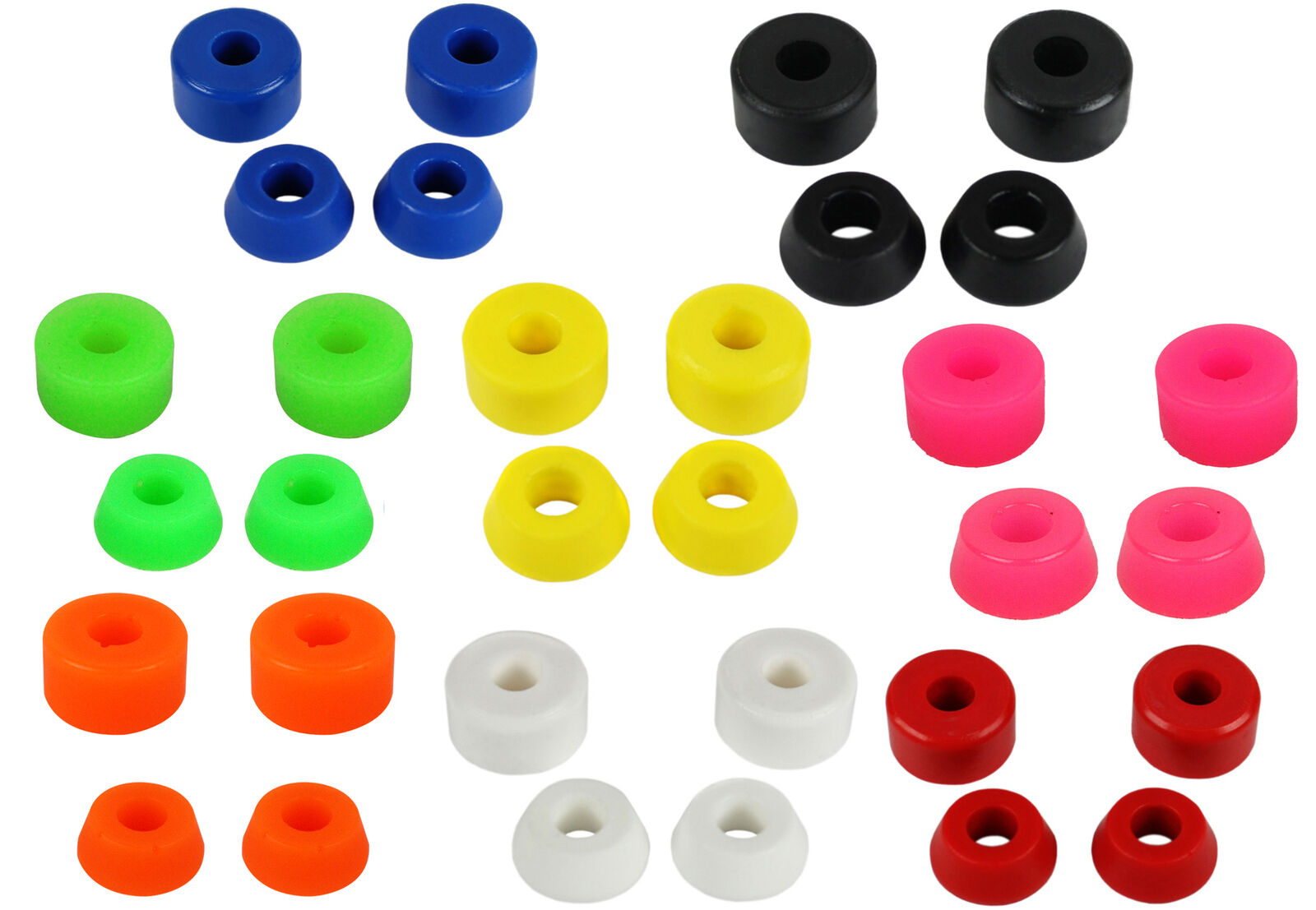 10-14-25mm ハード SHR95A スケートボード トラック 交換用ブッシュ 4 パック リビルドキット Venture Independent Thunder 用