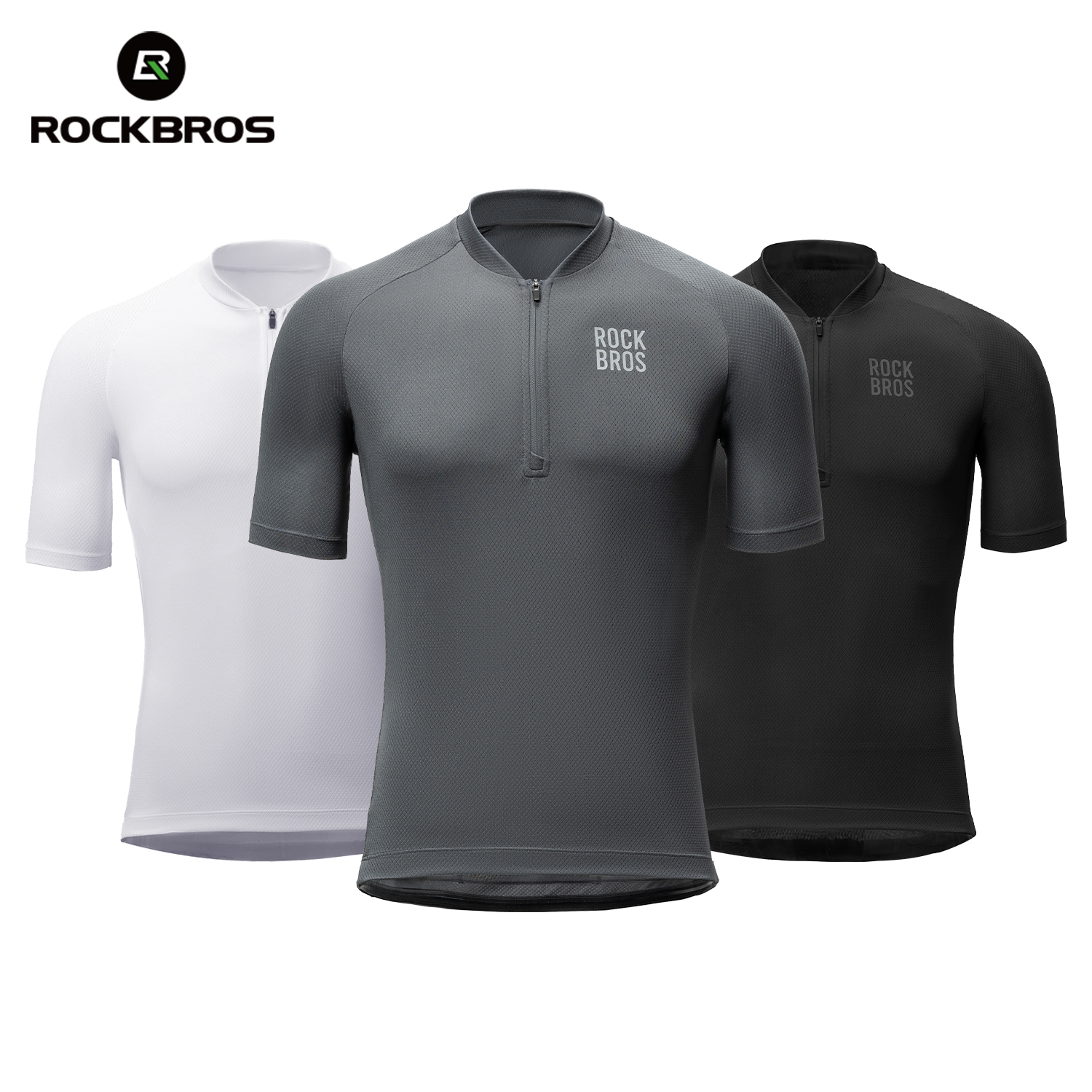 Rockbros 男性サイクリングジャージ夏通気性 MTB ロード自転車 Tシャツ速乾性スポーツ実行半袖 Tシャツバイクトップス