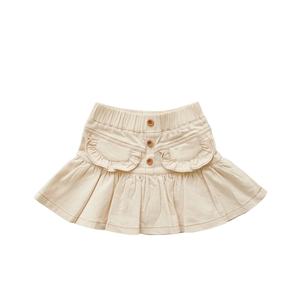 夏にぴったりのおしゃれでかわいいフィリピン風プリーツレーススカート（女の子用）、キュートなコットンレースのベビーショートパンツ