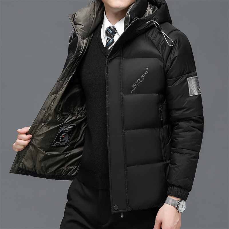 男性パーカー高品質カジュアルホワイトダックダウンパーカージャケット男性大きいサイズ 5XL 男性冬のジャケット男性暖かい厚いフード付きコート