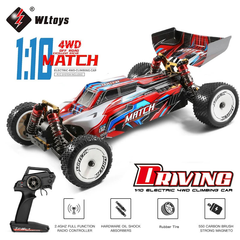 Wltoys 104001 RTR 1/10 4WD RC カー 2.4 グラムリモートコントロールレーシングカードリフト 45 キロ/h 高速オフロードクライミング金属車両のおもちゃ