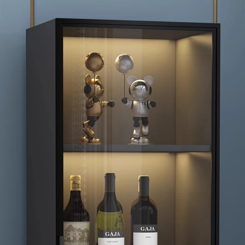 ウイスキーキャビネット木製ボトルキャビネット木製ワインセラーコーナーバー家具ショーケースボトル収納クローゼットサイドボード