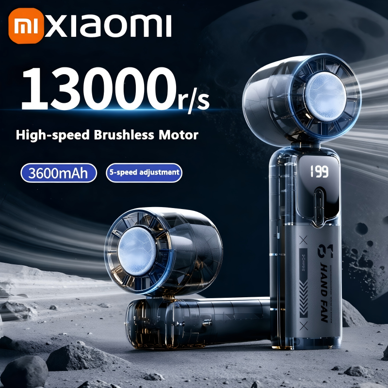 Xiaomi 3-in-1 ファン 199 スピード 3600mAh 充電式リチウム電池 USB 充電トラベルミニファン旅行アウトドアアクティビティ用