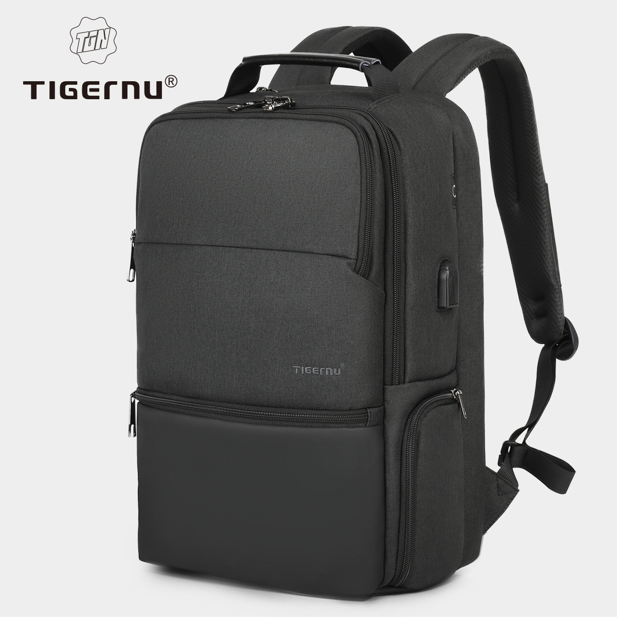 Tigernu 旅行バックパック男性 15.6 17 19 ''ラップトップバックパック男性ビジネスバックパックバッグスクールバックパック Mochila ナップザック