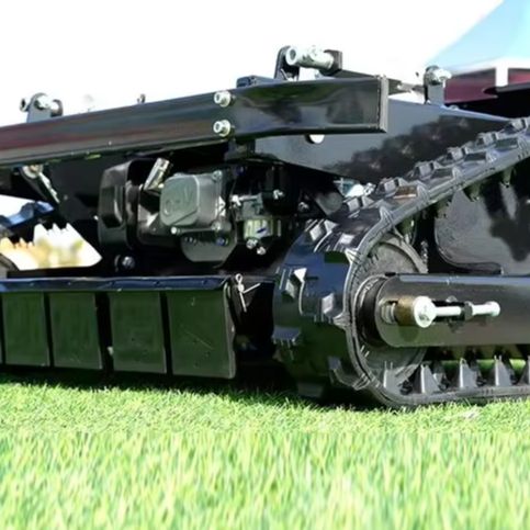 芝刈り用の切断幅500mmのカスタマイズされた遠隔制御多機能ロボット追跡芝刈り機