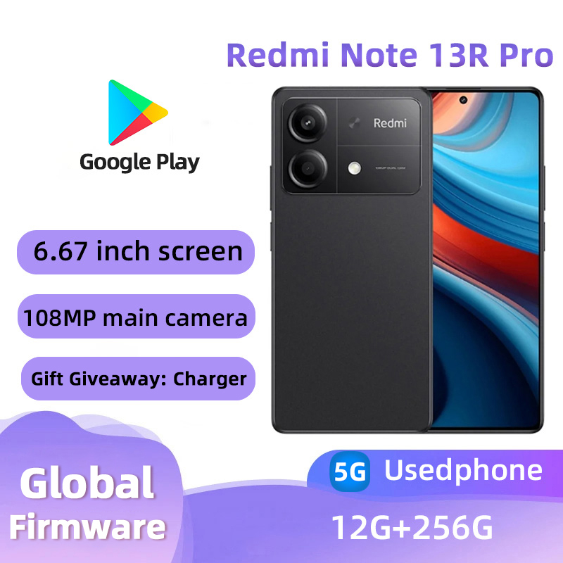 Redmi Note 13R Pro 5G ロック解除 ROM 256GB 100MP カメラ 5000mAh バッテリー中古電話