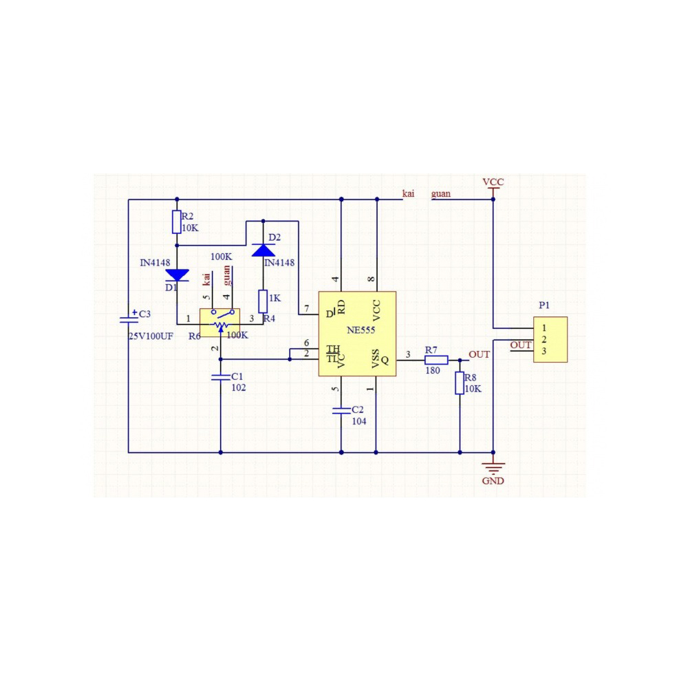 NE555 PWM 信号発生器モジュール DC5-12V 調整可能なデューティサイクル 20-100% 10KHz PWM 出力 0-125mA モーター速度制御モジュール