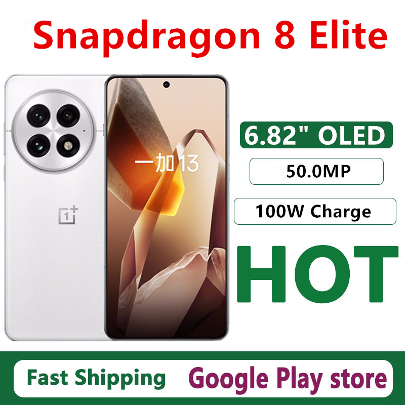 オリジナル Oneplus 13 携帯電話 50.0MP カメラ 100 ワット充電 IP69 防水 6000mAh バッテリー 6.82 "OLED 120HZ Snapdragon 8 エリート