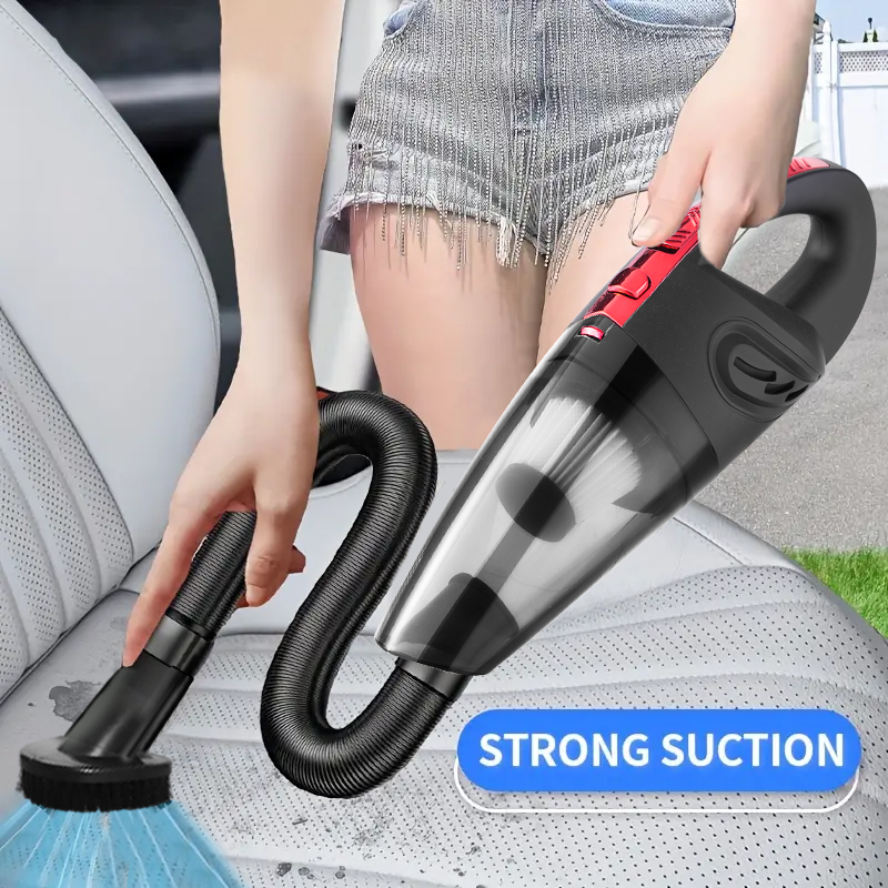 ポータブルワイヤレス掃除機、多機能車と家庭の両用、充電式、長持ちするバッテリー寿命、強力な吸引力