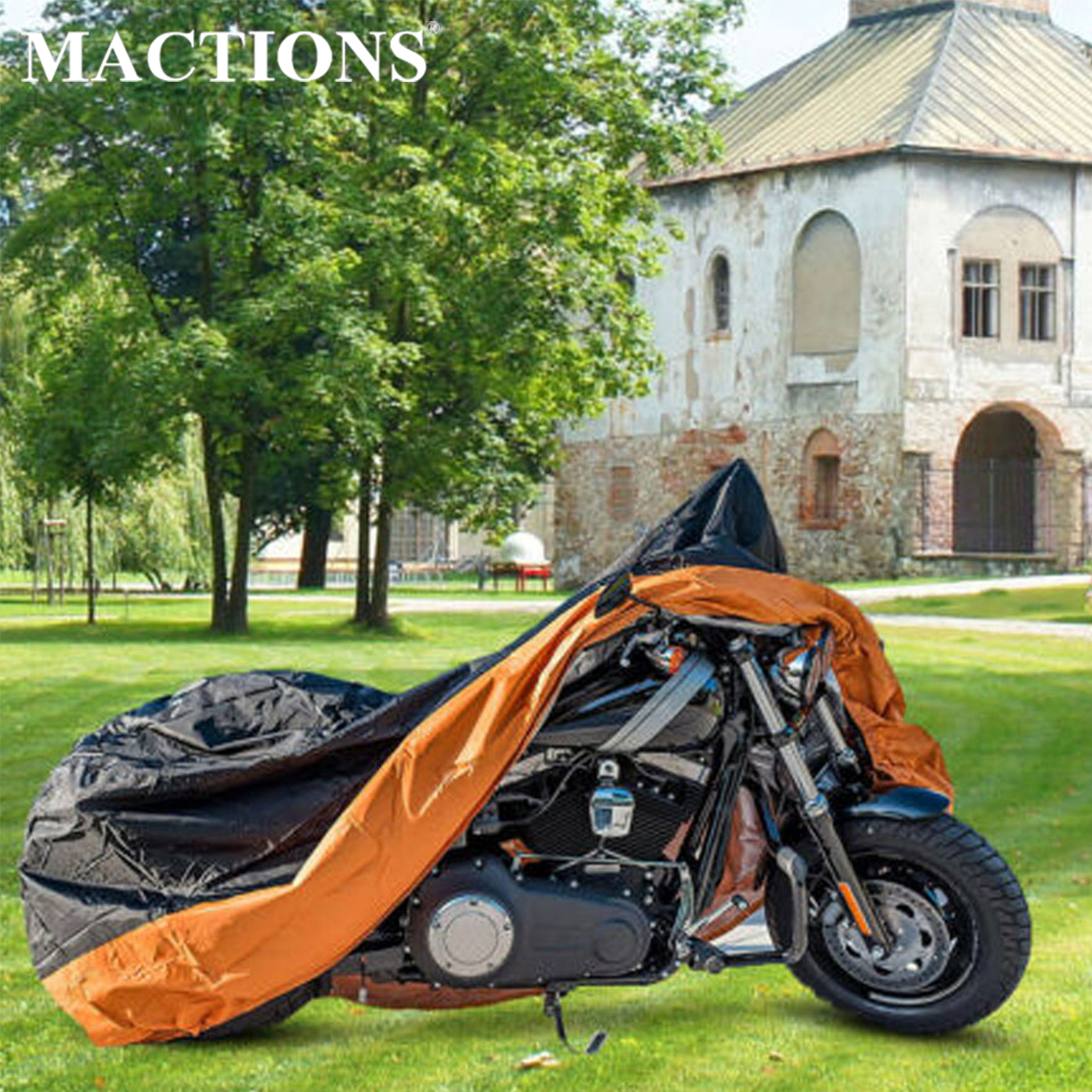 オートバイカバー屋外 Uv プロテクタースクーターレインカバーモーター雨塵 M L XL XXL XXXL ハーレーツーリングスポーツスター XL ダイナ
