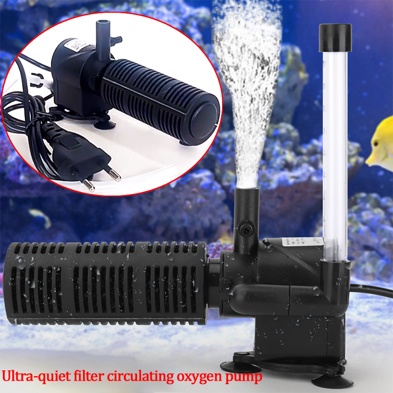 AC220~240V 電源: 3W 5W 水槽および水生アクセサリー用の超静音ミニ酸素発生器 内蔵フィルター レインシャワー 3-in-1