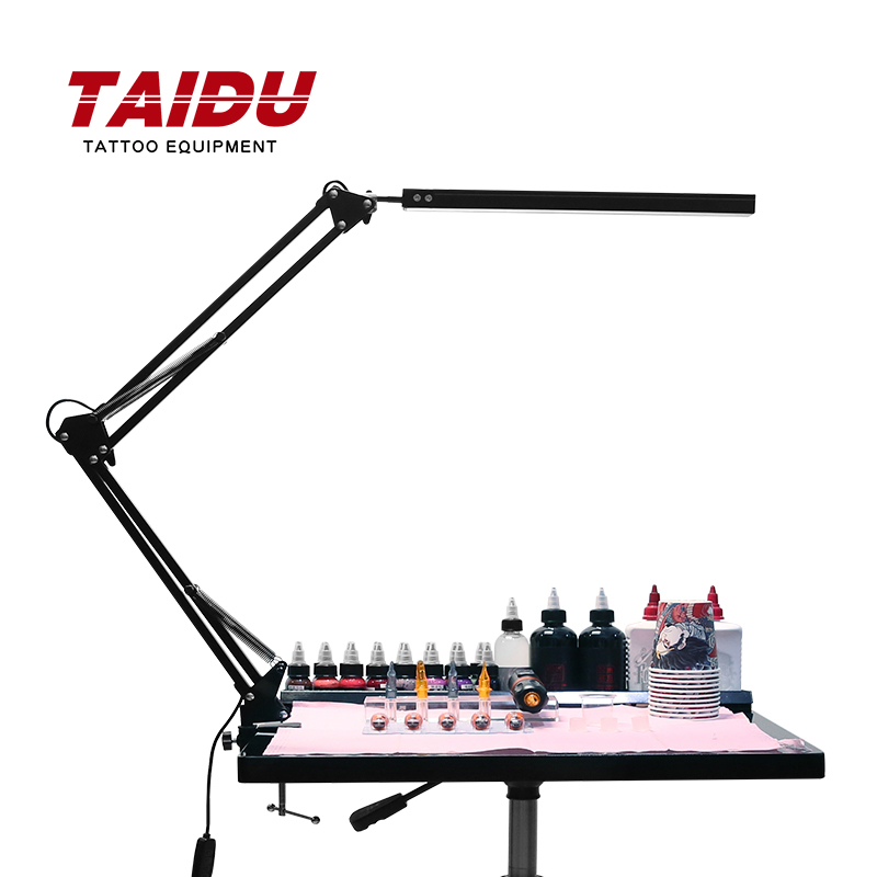 TAIDU タトゥー角度調整可能な LED ワークライト 12 ワットスチールポータブルタトゥー照明クランプ LED 作業ランプタトゥー機器