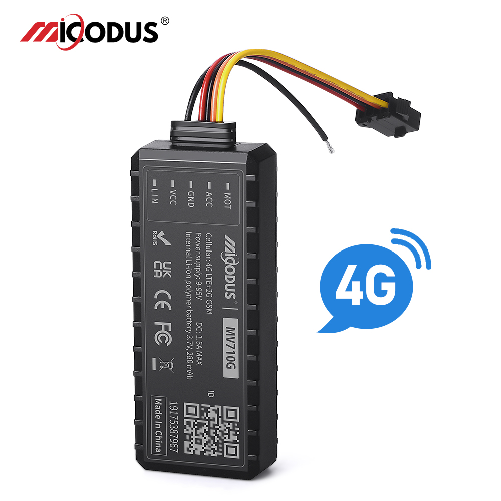 MiCODUS 4G Rastreador Veiculo GPS パラオート MV710G 9-95V カットオフ燃料車 GPS トラッカーミニ振動 ACC オンオフドアアラート PK J16