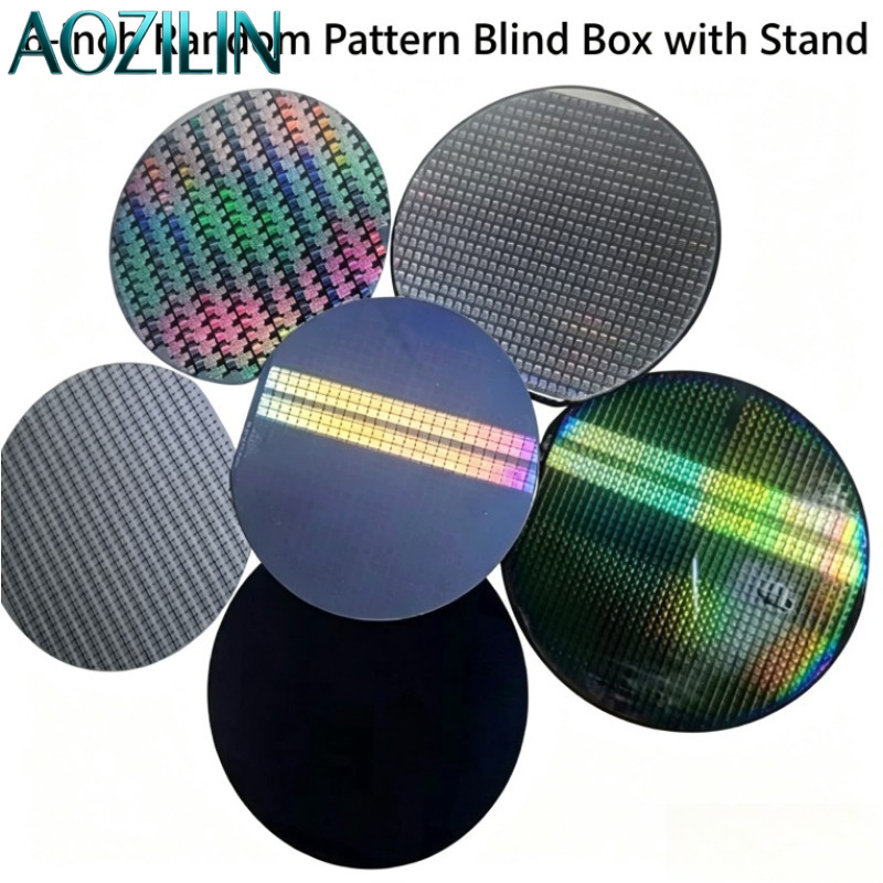 AOZILIN シリコンウェーハ半導体チップ、ディスプレイ用 6/8/12 インチ IC CPU ウェーハ、コレクション科学実験室研究教育基板