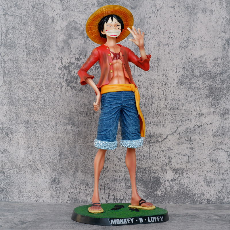 40.5 センチメートルワンピース麦わらルフィ大型フィギュアアニメーションキャラクター人形像装飾モデル装飾ギフトおもちゃ