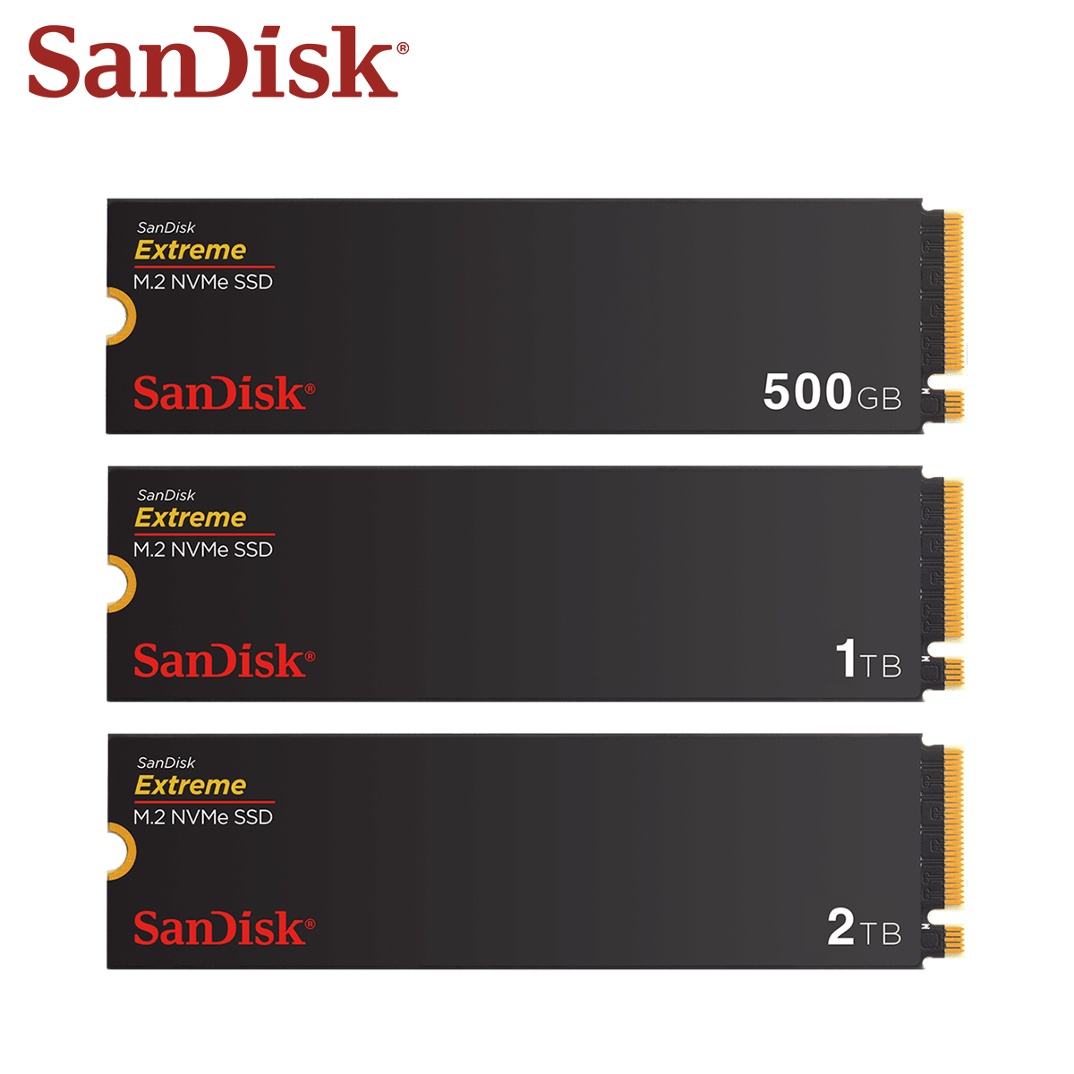 サンディスク エクストリーム M.2 2280 NVMe PCIe Gen 4.0 SSD 読み取り速度最大 5150MB/s 2TB 1TB 500GB 内蔵ソリッド ステート ドライブ ラップトップ PC 用