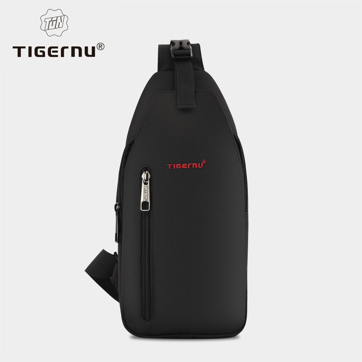 Tigernu ライトクロスボディバッグ男性用防水チェストバッグオックスフォードバッグショルダーバッグ大学生男性ミニスリングバッグハンドバッグメッセンジャー
