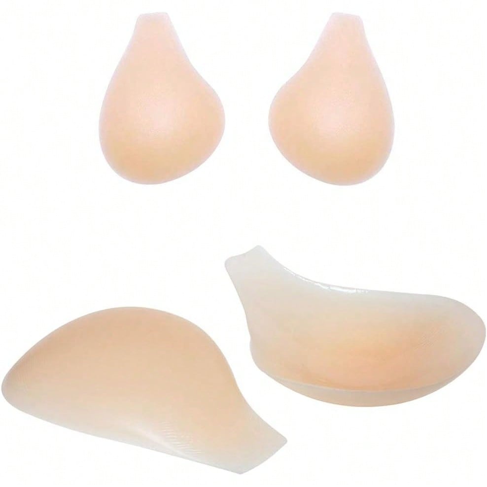 超薄型の目に見えない乳首カバー、肌色のシリコン粘着ブラジャー、再利用可能