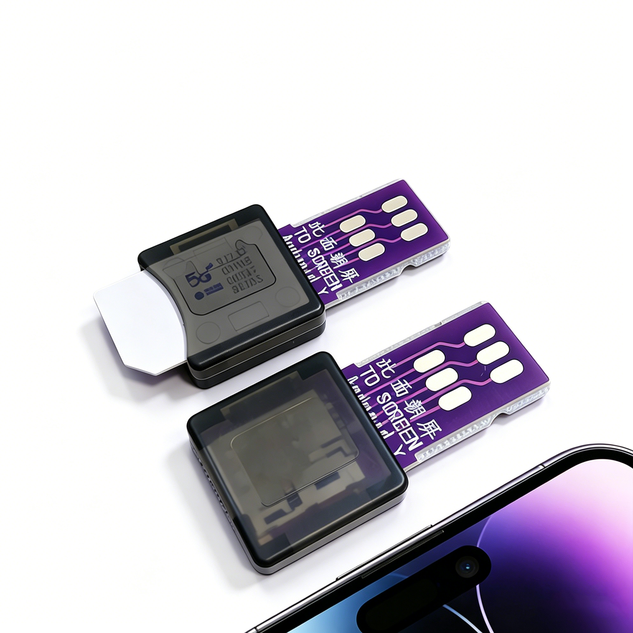 携帯電話 SIM カード リーダー アダプター、Samsung、MotoGP 外部 SIM カード プレート、携帯電話用クイックチェンジ SIM カードに最適