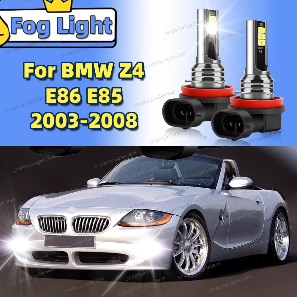 2 個 LED フロントフォグランプ車のライト Blub BMW Z4 E85 E86 2003 2004 2005 2006 2007 2008 オートアクセサリープラグアンドプレイ
