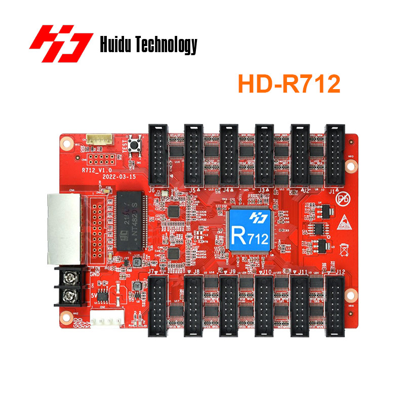 Huidu R708 R712 R716 R732 R500S HD LED Receiving Card Used for Fine Pixels Pitch LED Screen