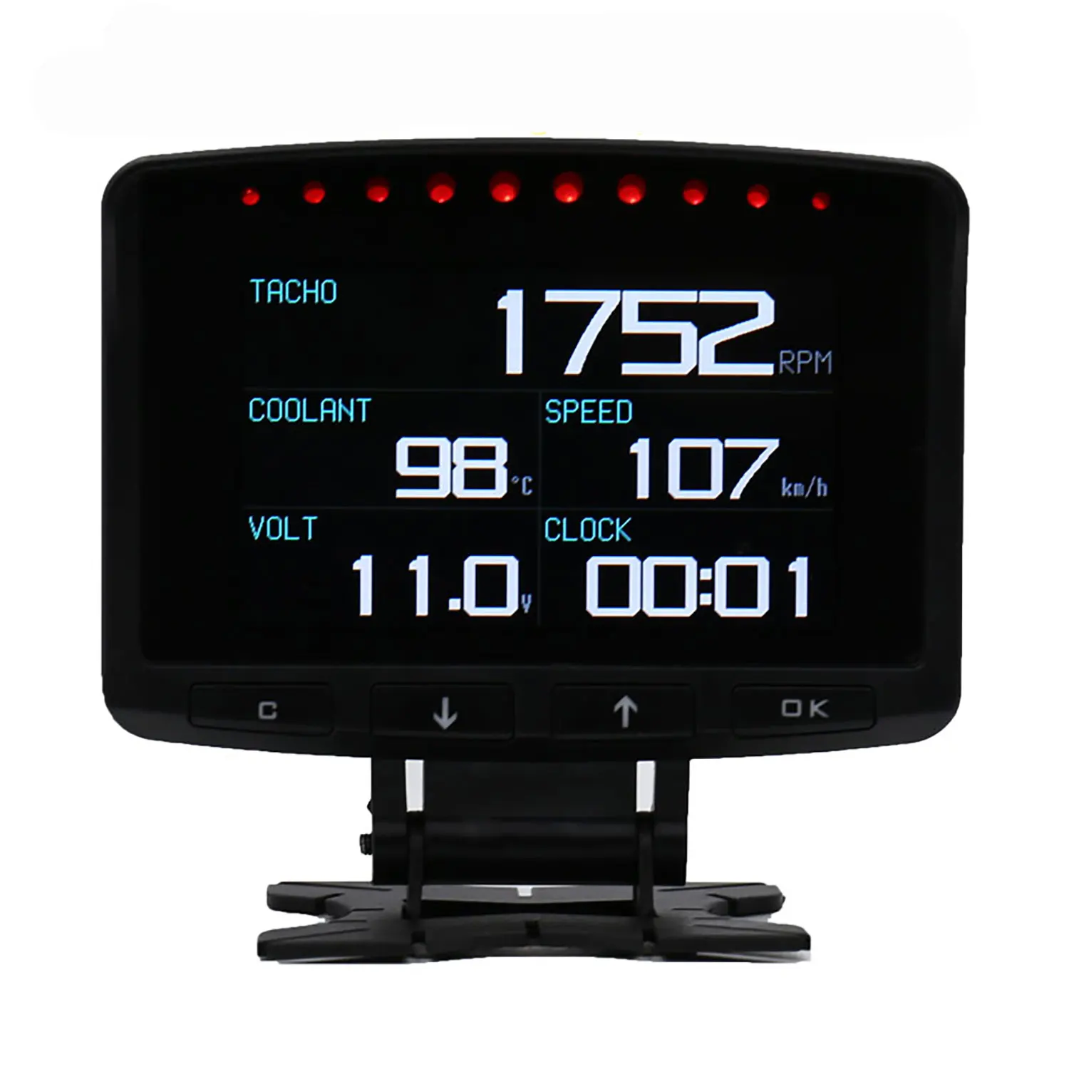 A208 OBD2 冷却水温度トリップ速度燃費アラーム自動車オンボードコンピュータ OBD スキャナ自動車診断ツール
