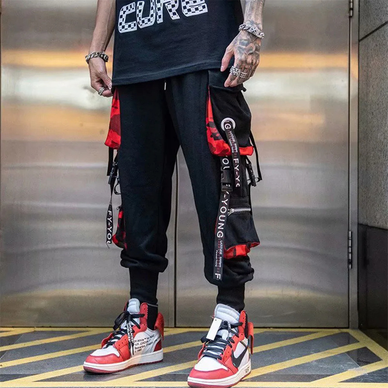 メンズ Techwear スウェットパンツ Y2K ストリートジョギングパンツ男性ヒップホップストリートダンスカジュアルズボンヴィンテージカーゴパンツパンタロンオム