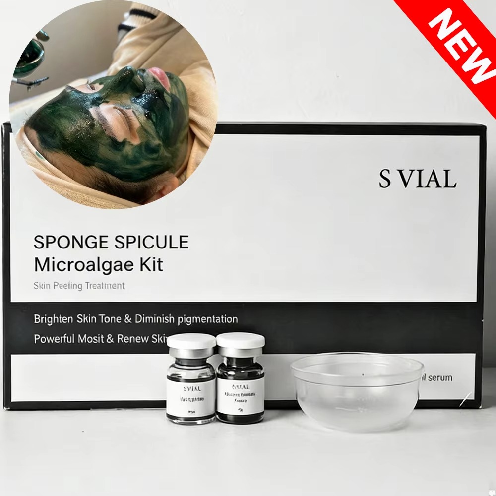 S VIAL スポンジ スピキュール バイオ微結晶キット 毛穴をきれいにする、粗いスポンジ
