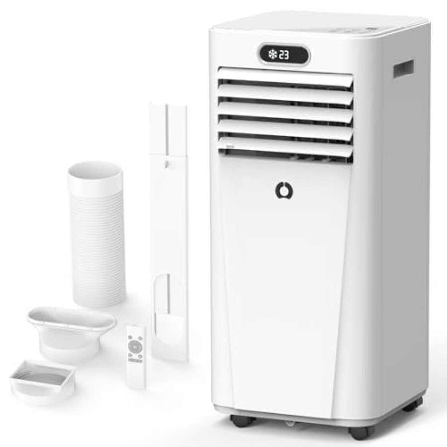 10000Btu ポータブルエアコン、冷却、除湿、ファン付き 4 in 1 ポータブル AC、中部屋用 450 平方フィート、機能