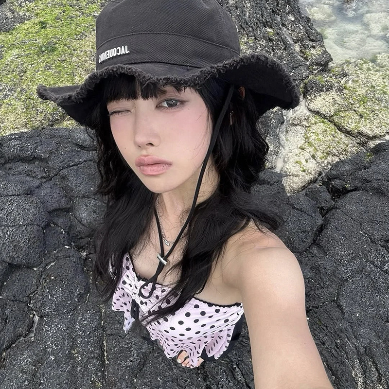 2026 新しいファッショナブルな水玉痩身ツーピース水着温泉旅行ハイエンド日本の純粋な欲望ビキニ女性の S...