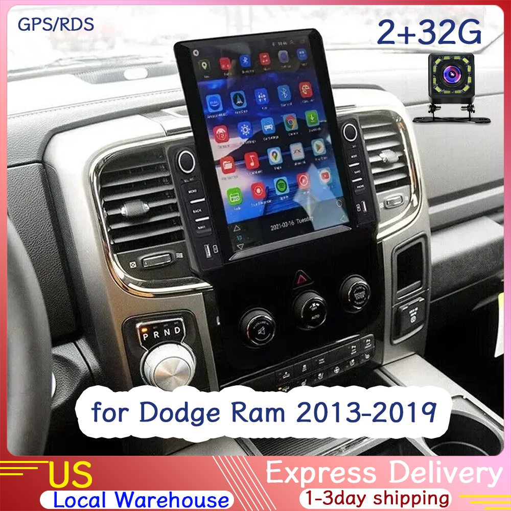 カーステレオマルチメディアビデオプレーヤー GPS ナビゲーション 9.7 インチ Android 13 Carplay Android 自動 Bluetooth ダッジラム 2013-2019