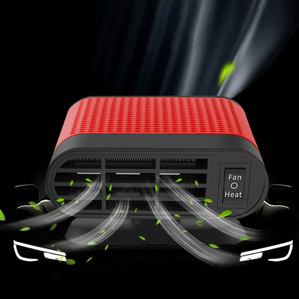 12/24V 車の電気ヒーターファン 360 回転フロントガラスデフロスターデミスター曇り取り霜取り加熱ファン車防曇ヒーター