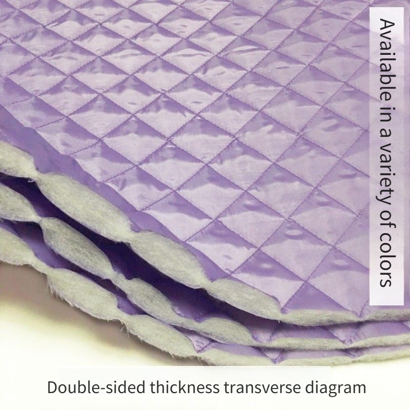 両面キルティング綿裏地生地メートルによるテントペット服ベスト DIY 縫製布厚く暖かいソフト無地ピンク黒