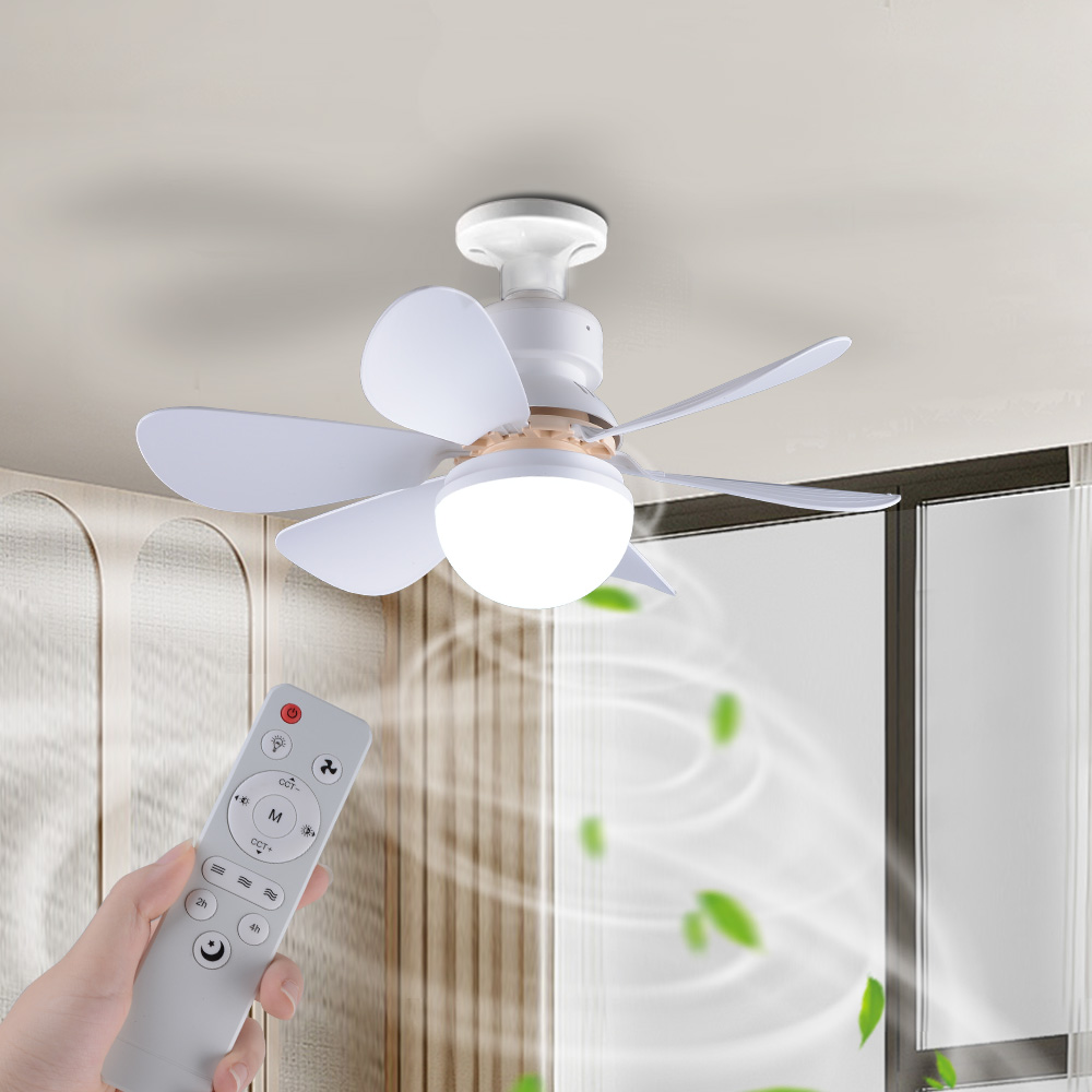 リモコン LED シーリングファン 照明ランプ付き ブレードファンランプ AC85-265V 30W E27 コンバーターランプ 寝室 リビング ファンライト用