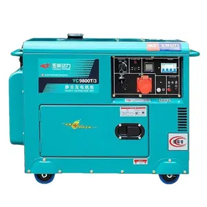三相380V屋外用低騒音ディーゼル発電機 5kW 単相220V家庭用小型発電セット TG6800-CE-3D
