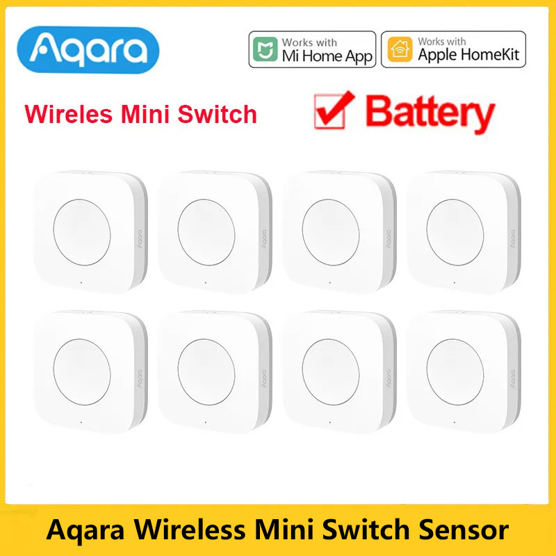 Aqara ワイヤレスミニスイッチセンサー Zigbee ワンキー制御ボタンスマートリモコンホームキット Xiaomi Mi ホーム用