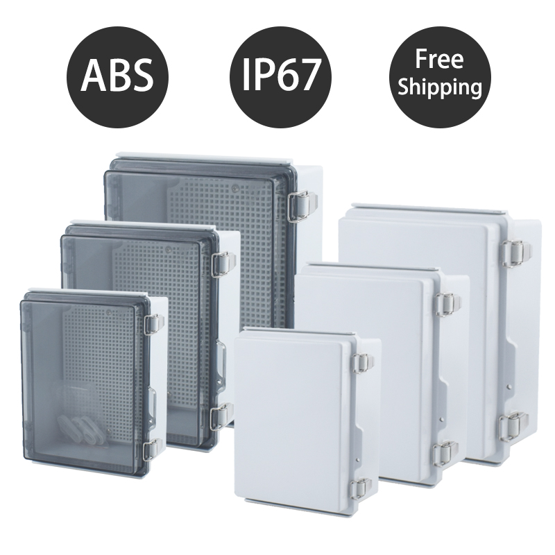 IP67 防水透明カバーエンクロージャジャンクションボックス ABS プラスチック屋外配電ボックス電子楽器ケース