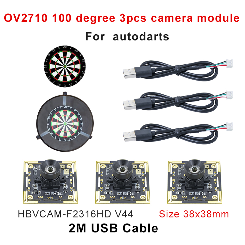 HBVCAM OV2710 AutoDarts IO スコアリング システム用 100 度 2MP USB カメラ モジュール - コンピュータ ビジョン カメラ モジュール