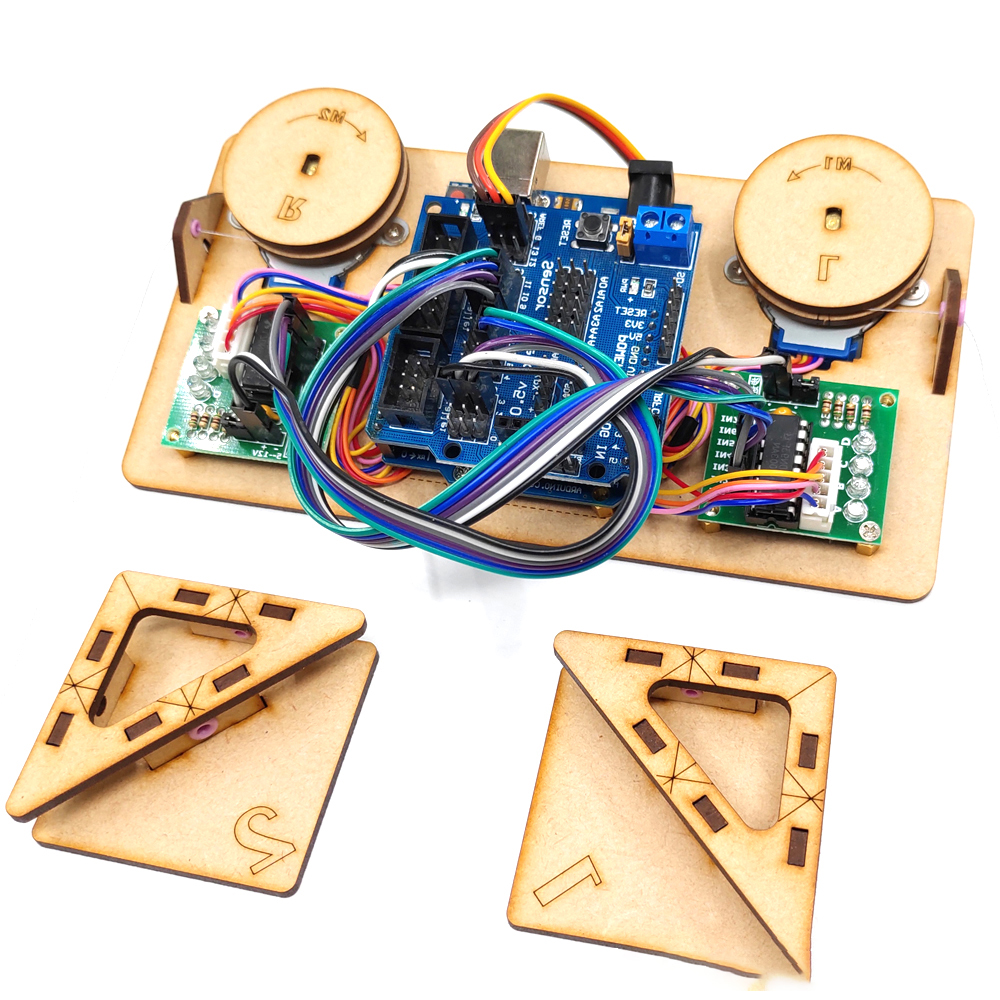 Arduinoロボットプロジェクトポーラーグラフステッピングモーター用ケーブルプロッターモーター付き描画壁塗装ロボットプログラマブルおもちゃDIYキット