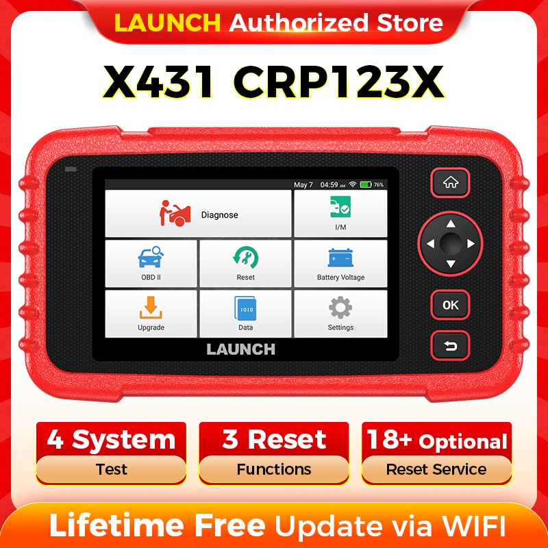 LAUNCH X431 CRP123X 車 OBD2 診断ツール Obd2 スキャナエンジン ABS エアバッグ SRS AT コードリーダー無料アップデート自動車ツール