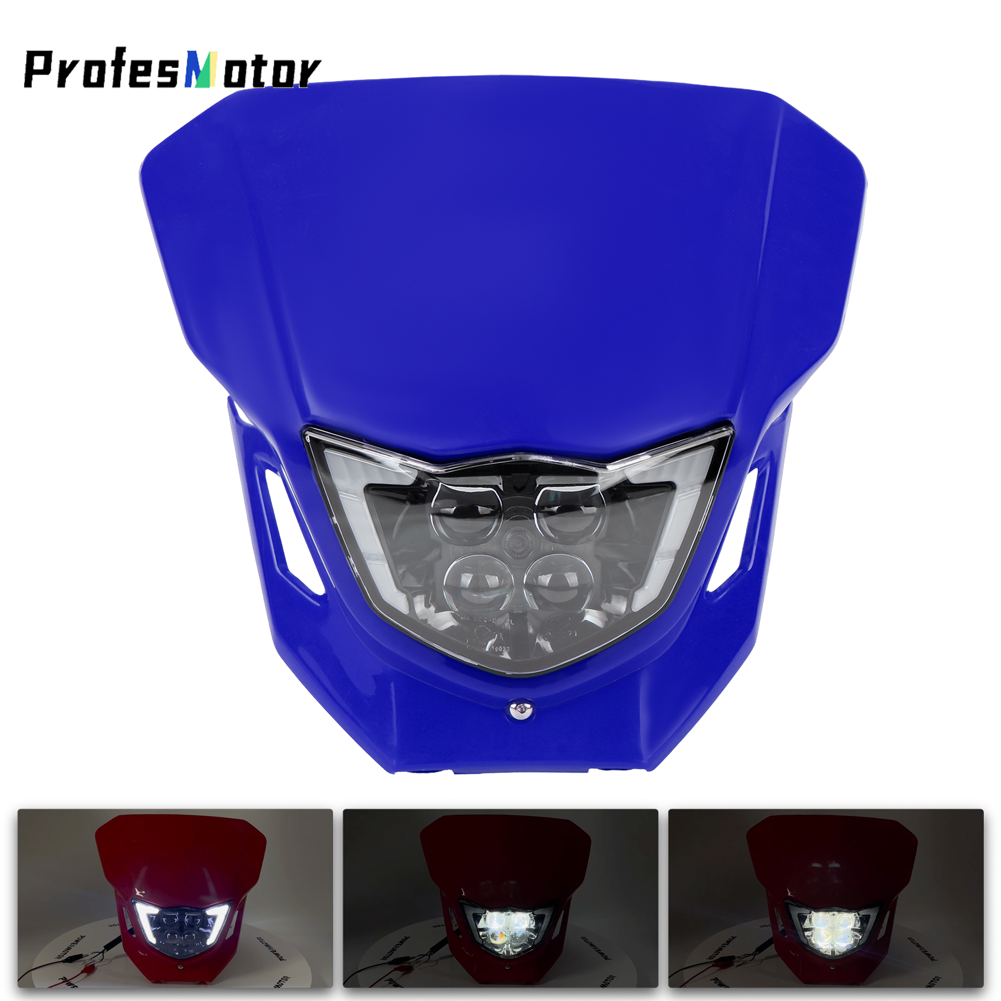 ヤマハ WR250F モトクロス LED ヘッドライトアセンブリ WR450F YZ250F YZ450F ダートピットバイクレーシング部品 2015 2016 2017 2018 2019