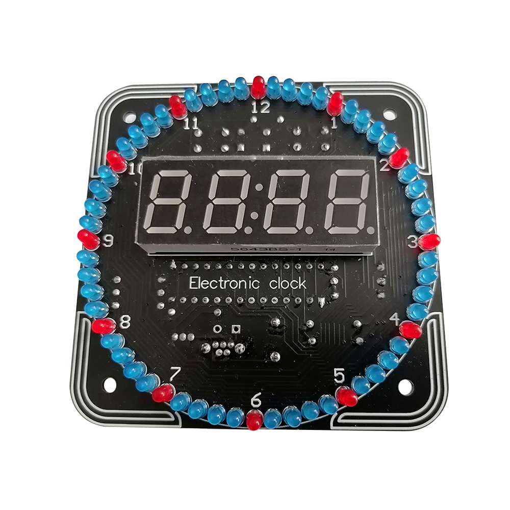 デジタル DIY 電子時計キット光制御回転デジタル LED 温度時間表示ツールセットはんだ付け練習用