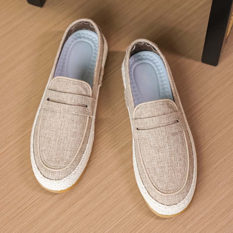 Fashion Leather Men Casual Shoes Slip on Formal Loafers Luxury Brand Comfortable Canvas Flats Moccasins Soft Male Driving Shoes
