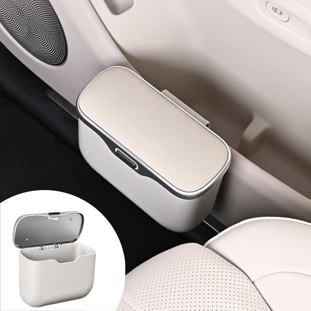 蓋ボタン付き多機能車用ゴミ箱、乾湿両用の吊り下げ収納箱、自動車インテリアアクセサリー、オーガナイザーボックス