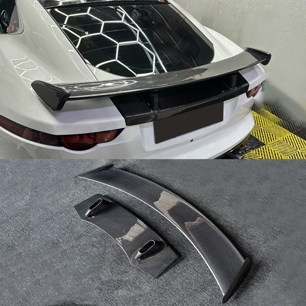 ジャガー F タイプクーペ 2014-2020 カーボンファイバー車のトランクリッドスポイラーレーシングスポイラーリアウイングリフトリアウイング