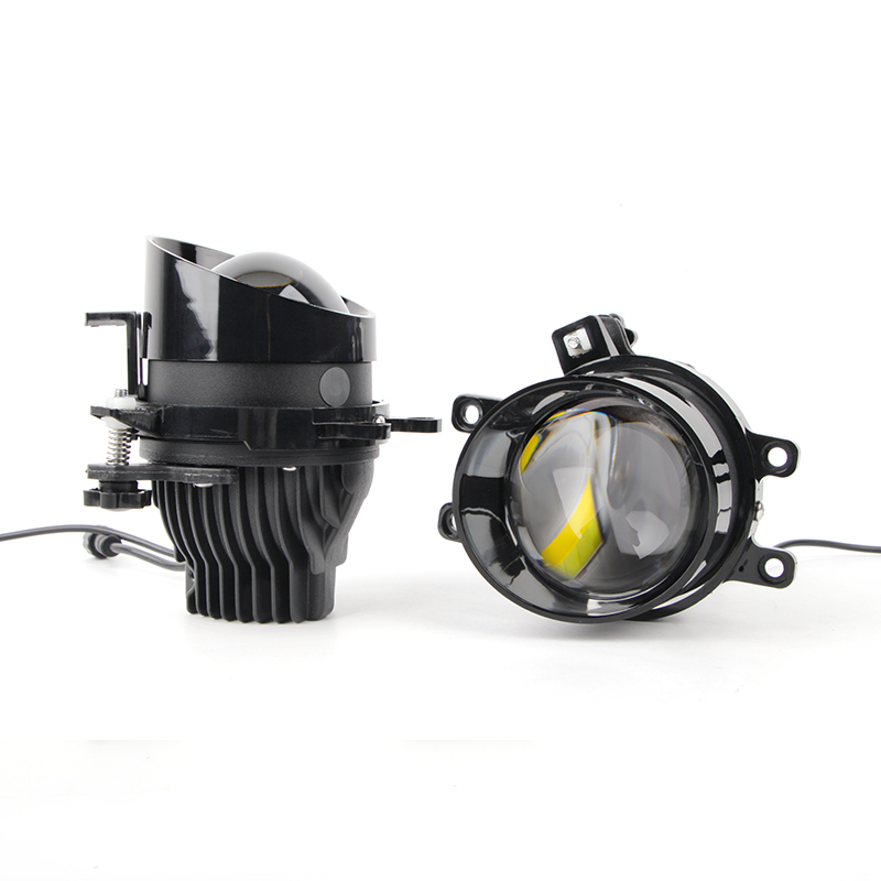トヨタ Led ヘッドライト FogLights 3.0 インチバイ Led プロジェクターレンズ 3 色車の照明ヘッドランプフォグランプ H11 12V
