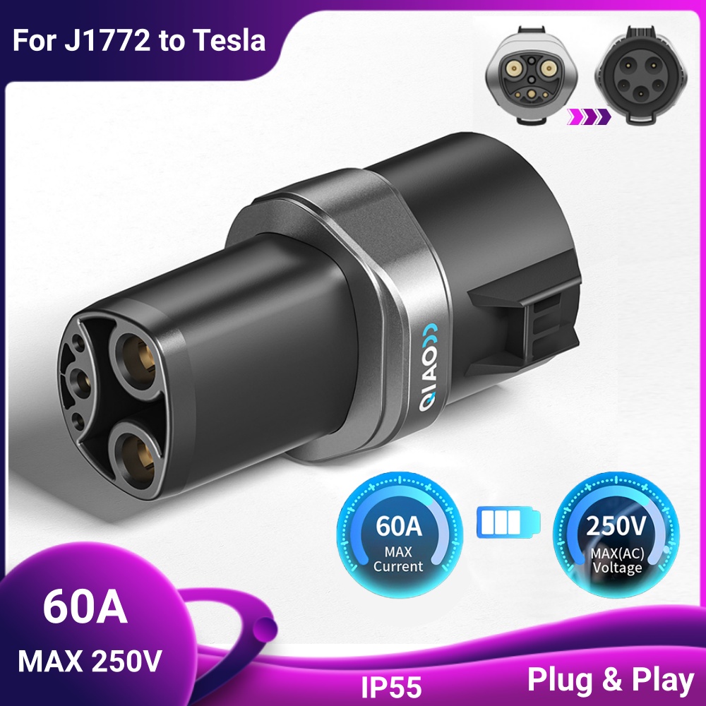 J1772 からテスラ EV 充電器アダプタ最大 80A 250V AC 充電アダプタ J1772 から NACS アダプタ、と互換性のあるテスラ S/3/X/Y