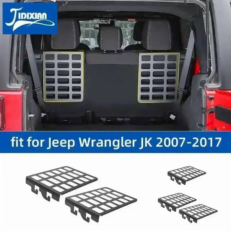 JIDIXIAN カーシートバックラック収納棚荷物キャリア棚アクセサリージープラングラー JK 2007-2017 に適合